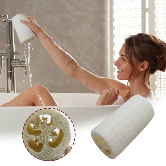 maxiaoxia 3" Natural Loofah Sponges, Loofah Exfoliating Body Sponge Scrubber, Loofa Scrubber Sponges for Bath & Shower, for Women and Men