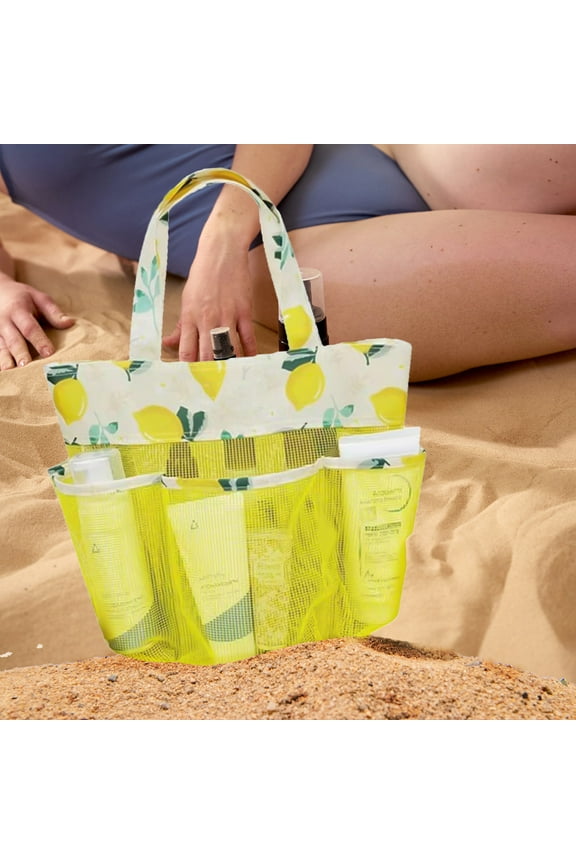 maxiaoxia Beach Bags, Sandproof, Mesh Beach Bag For Swim Pool Bag Beach Tote Bag,Toy Tote Bag,Grocery Storage Net Bag for Summer Swimming Pool, Beach
