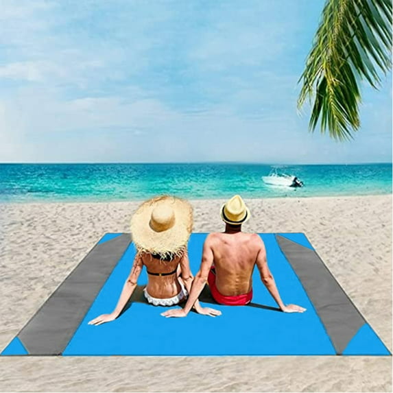 maxiaoxia Beach Mat Sand Free Waterproof Beach Blanket Outdoor Beach Mat Picnic Mat Portable Camping Portable Folding Picnic Beach Mat