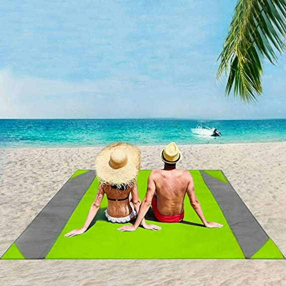 maxiaoxia Beach Mat Sand Free Waterproof Beach Blanket Outdoor Beach Mat Picnic Mat Portable Camping Portable Folding Picnic Beach Mat