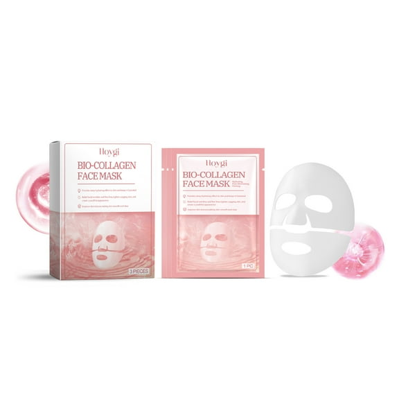 maxiaoxia Bio Collagen Deep Face Mask Overnight, Hydrating Hydrogel Mask, Pore Minimizing, Facial Skincare Wrinkle Patches, Anti Wrinkle Night Mask