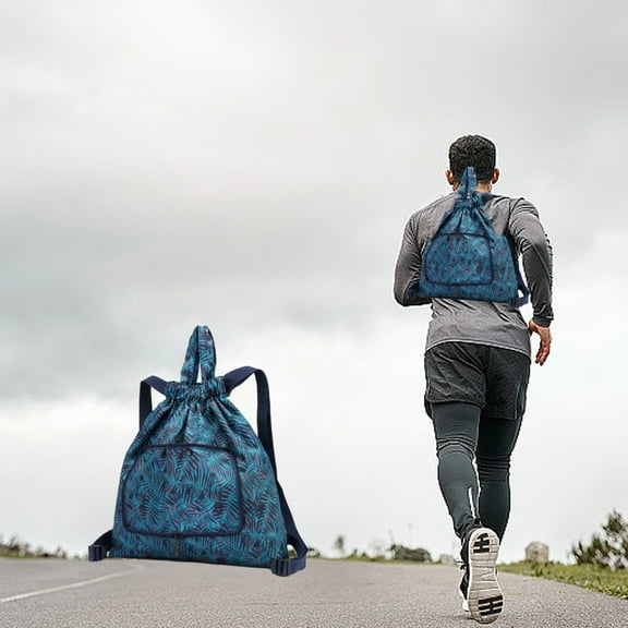 maxiaoxia Drawstring Backpack Common Drawstring Bag Folding Storage Bag Sports Fitness Bag Drawstring Pocket Travel Backpack for School, College, Travel Etc