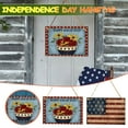 thumbnail image 1 of maxiaoxia Independence Day Wooden Pendant Wooden Pendant Home Window Hotel Decoration Memorial Day July 4th Décor, 1 of 6