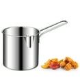 thumbnail image 1 of maxiaoxia Mini Deep Fryer Pot, Stainless Steel Small Fryer with Handle, Portable Mini Fryer, Oil-saving Deep Fryer, Fry Basket Pot for Frying Chicken Legs and Fries, 1 of 7