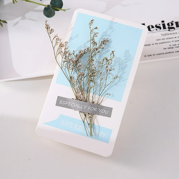 maxiaoxia Mother'S Day Dried Flowers Greeting Card, DIY Mother's Day Card, Birthday Card for Mom Grandma Wife Daughter