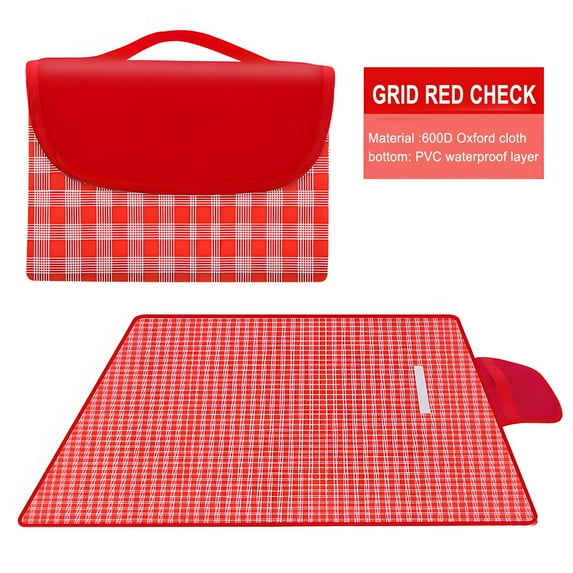 maxiaoxia Outdoor Picnic Blanket, Foldable Waterproof Beach Blanket, Portable Sandproof Blankets, Camping Travel Blanket Play Mat, for Camping Beach Park