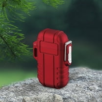 maxiaoxia Portable ABS Outdoor Camping Butane Lighter Blue Flame Windproof Lighter Cigar Lighter Gift For Father's Day Birthday