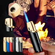 maxiaoxia Portable Double Direct Flame Torch Welding Torch Barbecue Lighter Cigar Lighter Gift For Fathers Day Birthday