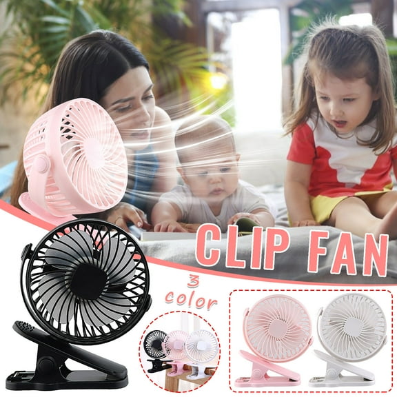 maxiaoxia Portable USB Rechargeable Fan Clip On Desk Mobile Games Portable Cooling Fan Chill Fans for Home Outdoor