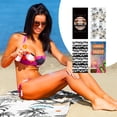 thumbnail image 1 of maxiaoxia Quick Dry Bath Towel Beach Towel Microfiber Double Sided Fleece Single Sided Print Swimming Towel Spa Bathrobe Beach Towel Sandproof Beach Blanket for Swimming Pool Travel, 1 of 3
