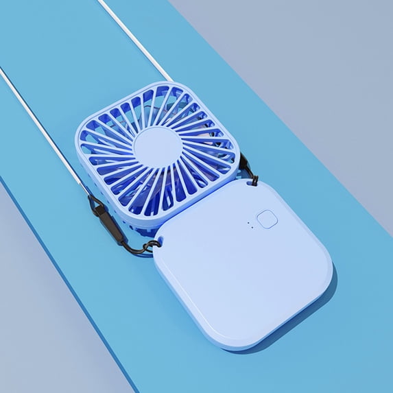maxiaoxia Scarf Fan Folding Handheld USB Rechargeable Fan Desktop Office Fan Convenient Outdoor Pocket Small Fan Cooling Portable Air Cooler for Bedroom