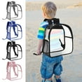 thumbnail image 1 of maxiaoxia Transparent Backpack With Visible Student Backpack Function, Outdoor Backpack, Multi PVC Storage Bag for School, College, Travel Etc, 1 of 5