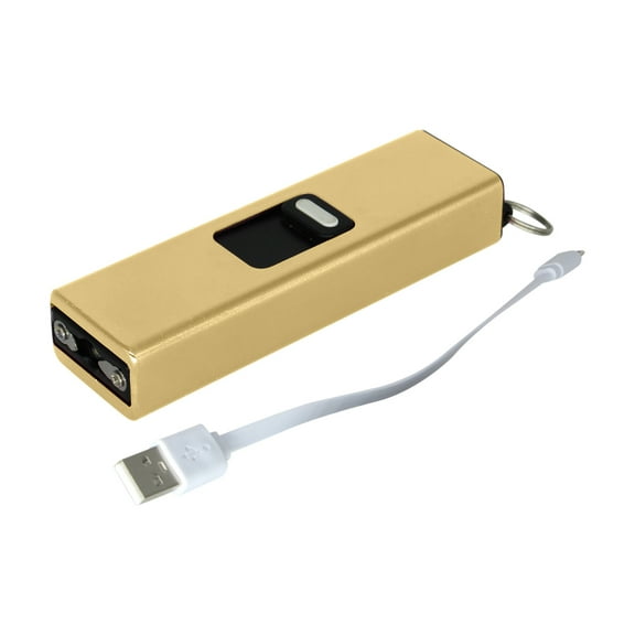 maxiaoxia Windproof Lighting Function Electronic Usb Charging Self-protection Miniature Flashlight Self Mini Flashlight Cigar Lighter Gift For Father's Day Birthday