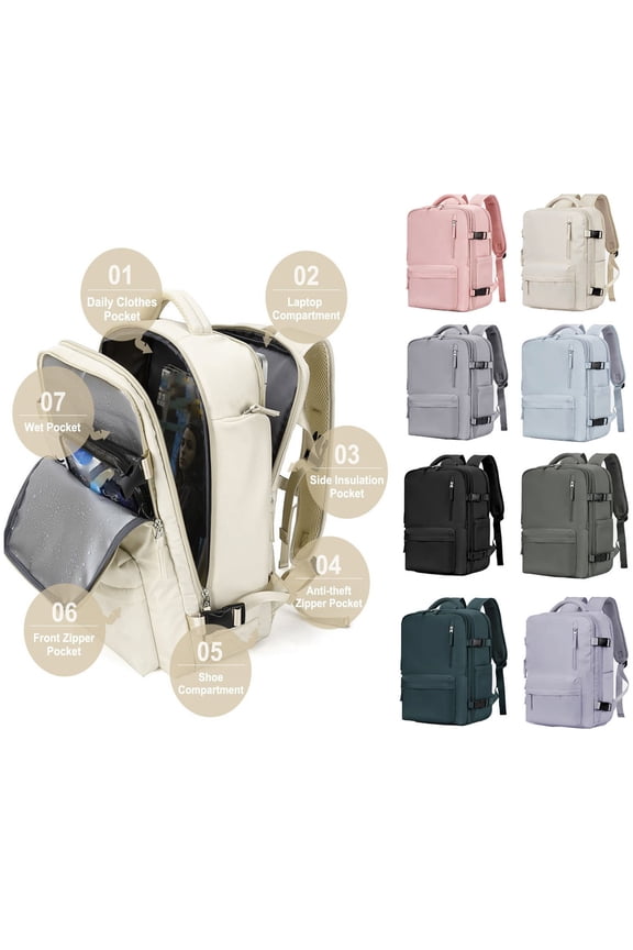 maxiaoxia Women Large Travel Backpack Water Proofing Hiking Rucksack,USB Backpack Storage for School, College, Travel Etc