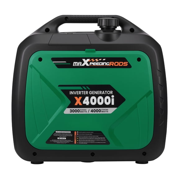 maxpeedingrods 4000W Peak Running Portable Inverter Generator Quiet 60dB Gas Powered with CO Auto-Shutdown, 30A RV Outlet, ECO-Mode, Parallel Ready, Lightweight 52.9 lbs for Camping, RV, Home Backup