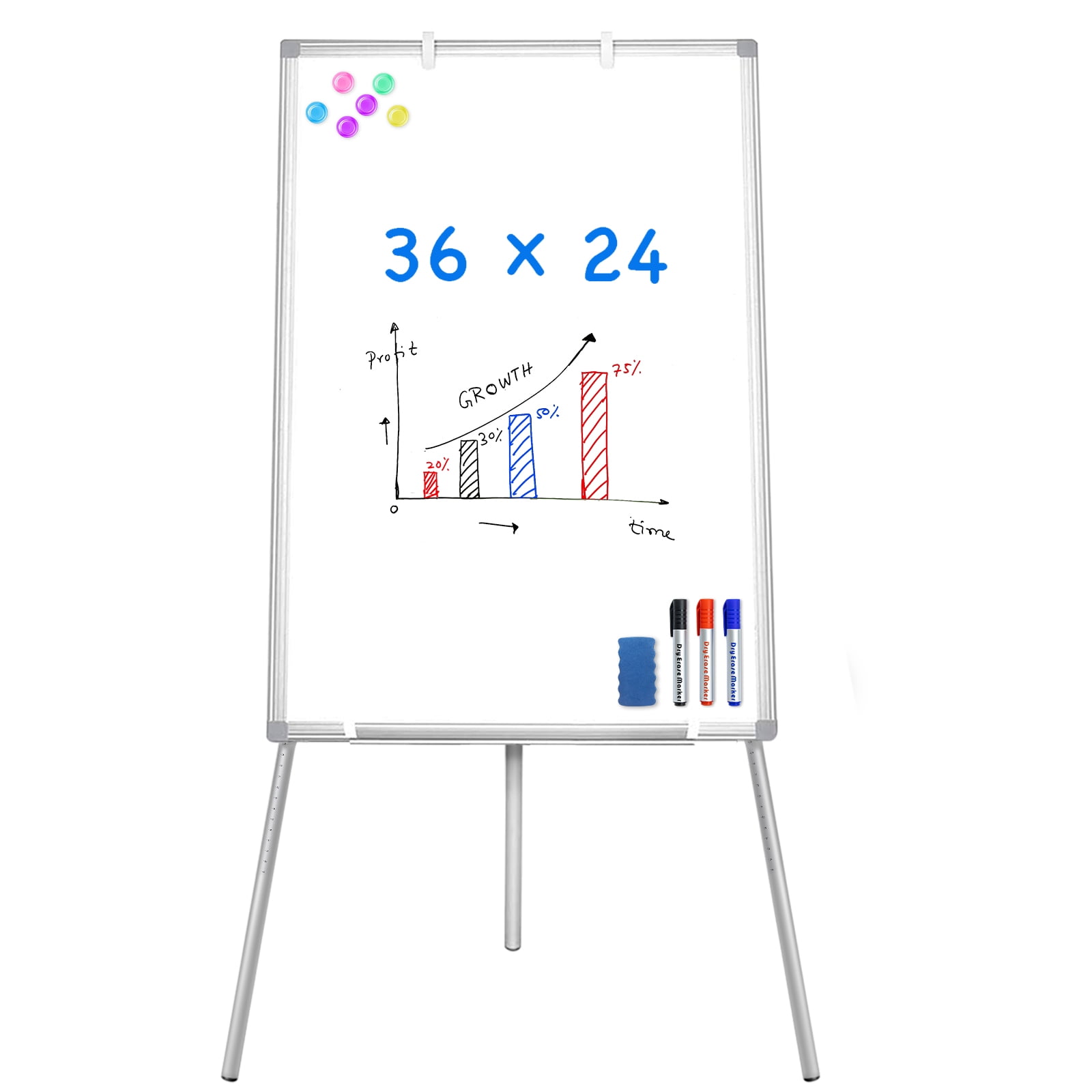 Maxtek Easel Whiteboard Portable Mobile Magnetic Dry Erase Easel Board maxtek-easel-whiteboard-portable-mobile-magnetic-dry-erase-easel-board
