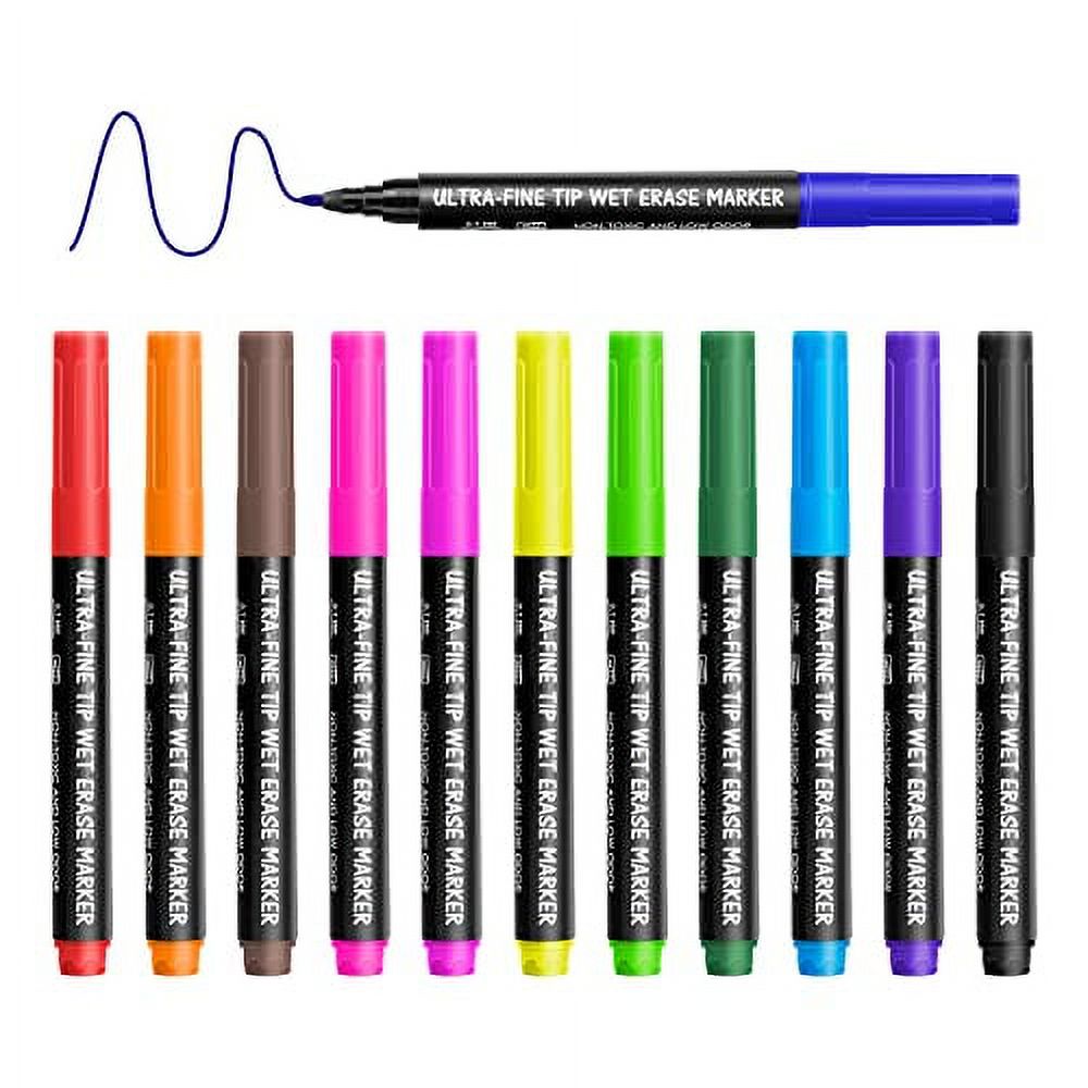 maxtek Wet Erase Markers, .. Ultra Fine Tip, Assorted .. Colors, Low