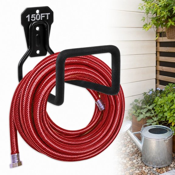 mayaya Hose Hanger, Heavy Duty Metal Hose Holder Wall Mount, Hook for Garden Hose/Expandable Hose/Hose Reel/Water Hose/Pocket Hose/Flexable Hose/Magic Hose