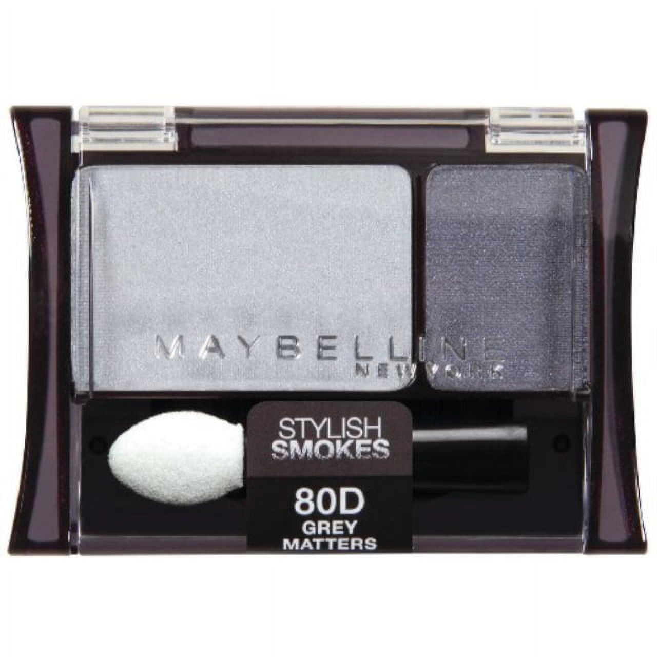 maybelline new york expert wear eyeshadow duos, 80d grey matters stylish smokes, 0.08 ounce