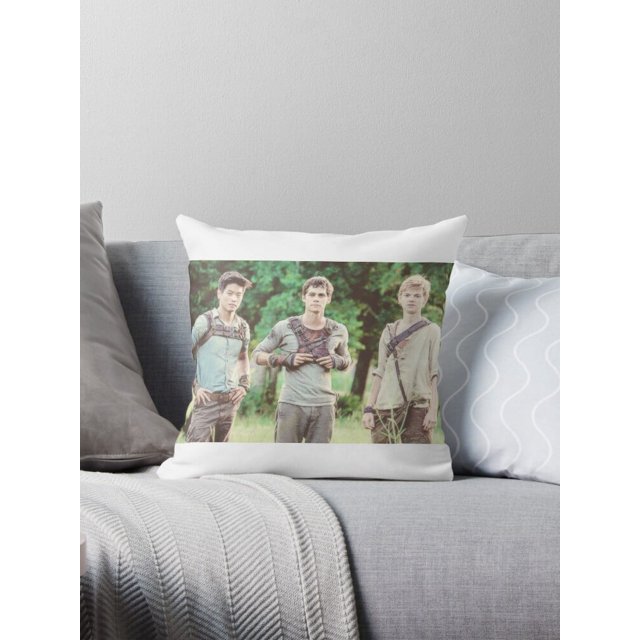 maze runner trio newt, thomas and minho Throw Pillow Covers Cases