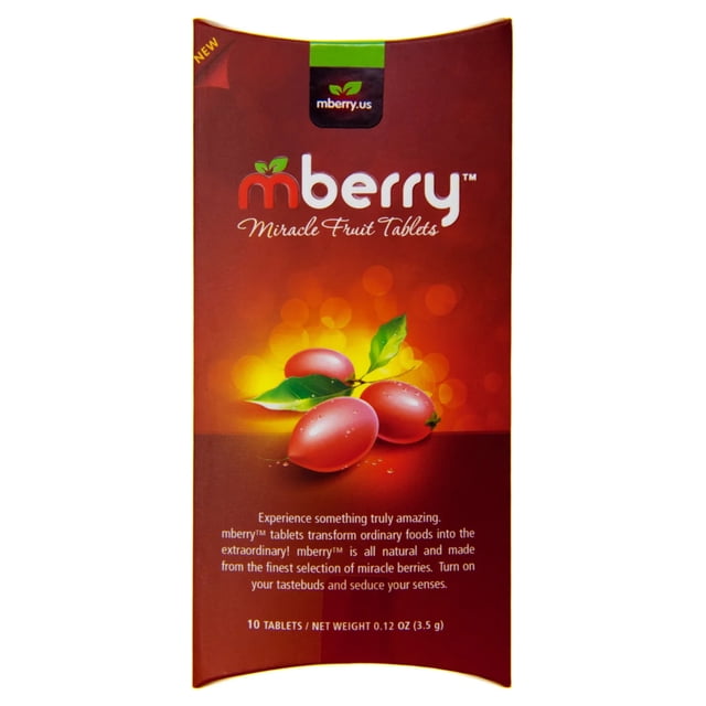 mberry Miracle Fruit Tablets, 10-Count, Flavor: Fruit, Form: Tablet ...