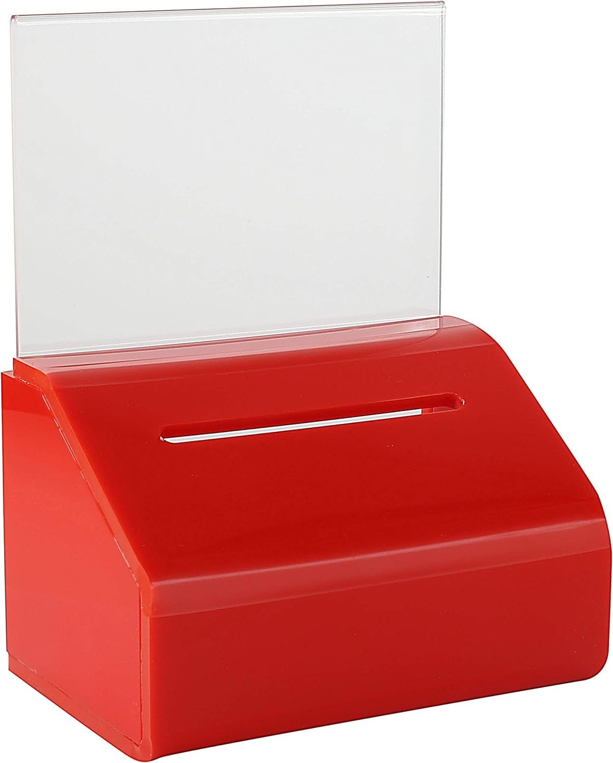 mcb acrylic donation & ballot box, ticket raffles & drawing, voting or ...