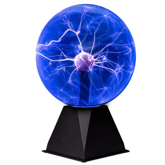 mcoplus 7 Inch Blue Plasma Ball, Plasma Lamp/Light, Plasma Electric Nebula Lightening Ball, Touch & Sound Sensitive, for Parties, Home, Decorations, Gift for Holiday and Birthday, Novelty A101