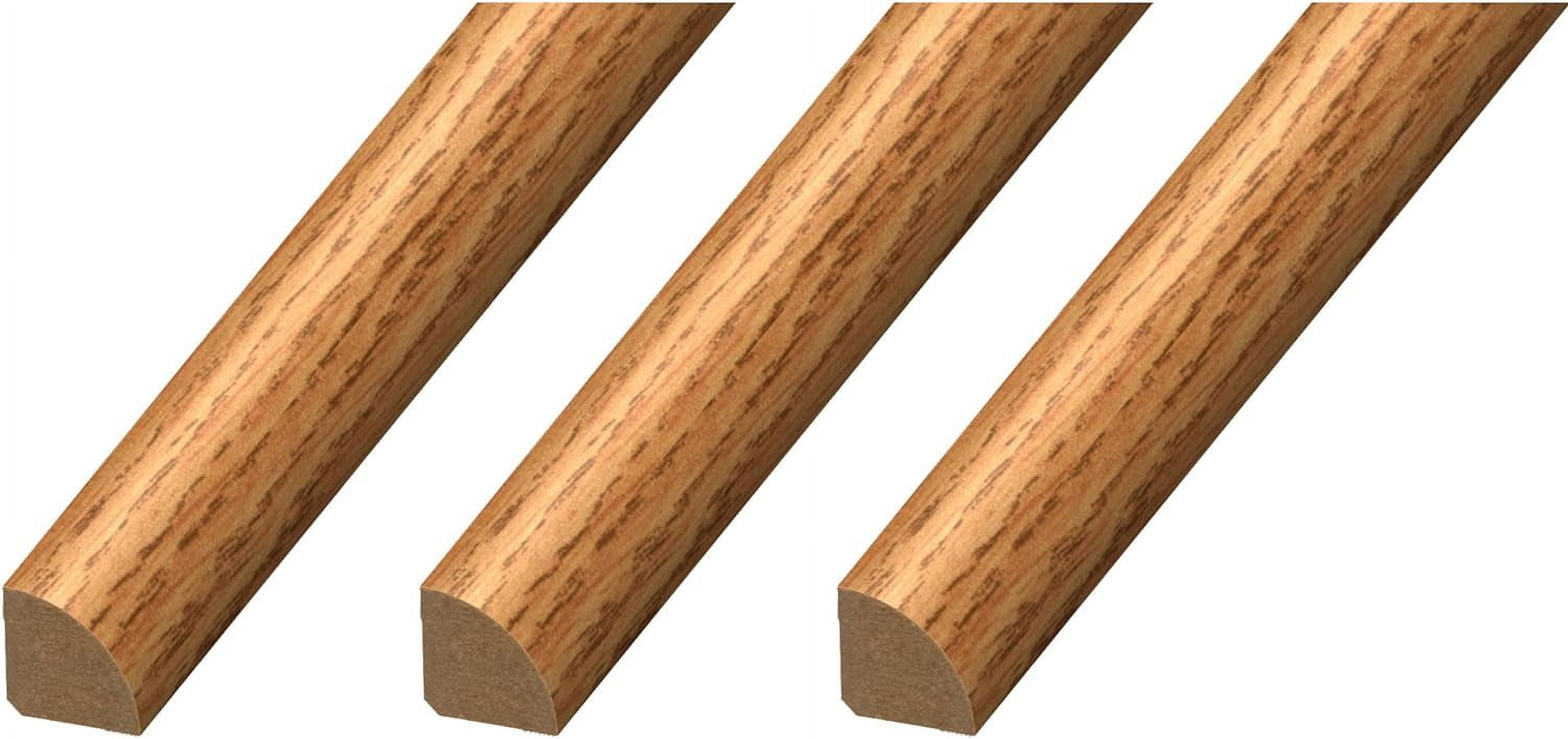 md20033 quarter round ¾” x ¾” x 94” floor base molding for wood, laminate, wpc, lvt & vinyl, 3