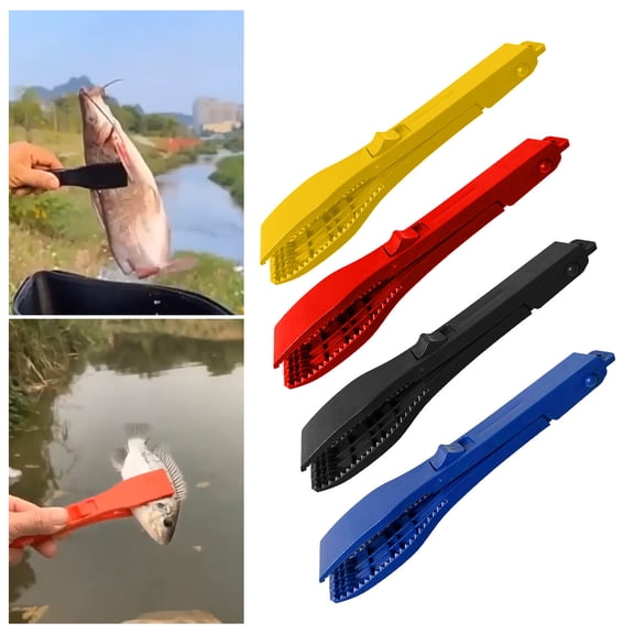 mdesiwst 1/4Pcs Plastic Fish Gripper Ergonomic Handle Lightweight Portable Multi-function Fish Grabber Fish Control Clamp Pliers Catcher Tong