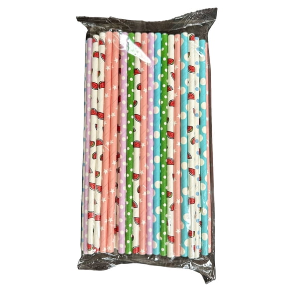 mdesiwst 100Pcs Disposable Paper Straws Plastic Alternative Straws Wedding Dessert Table Straws for Hot Cold Drinks Cocktails Milk Tea Bars Cafes Parties