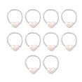 thumbnail image 1 of mdesiwst 10Pcs Hair Rope Super Elastic Soft Fabric Heart-Shaped Hair Ties Holiday Hair Decorations DIY Hairstyle Accessories, 1 of 8