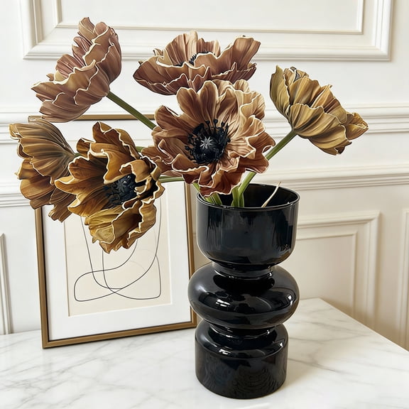 mdesiwst 11.8" Artificial Flower Long Stem Realistic Faux Silk Ranunculus Bouquet for Home Kitchen Wedding Decoration Floral Arrangement Spring Table Centerpiece