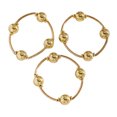 thumbnail image 1 of mdesiwst 3Pcs Women Bracelet Adjustable Opening Design Imitation Pearl Stacking Bracelet Anti-Fading Alloy Versatile Jewelry Gift, 1 of 8