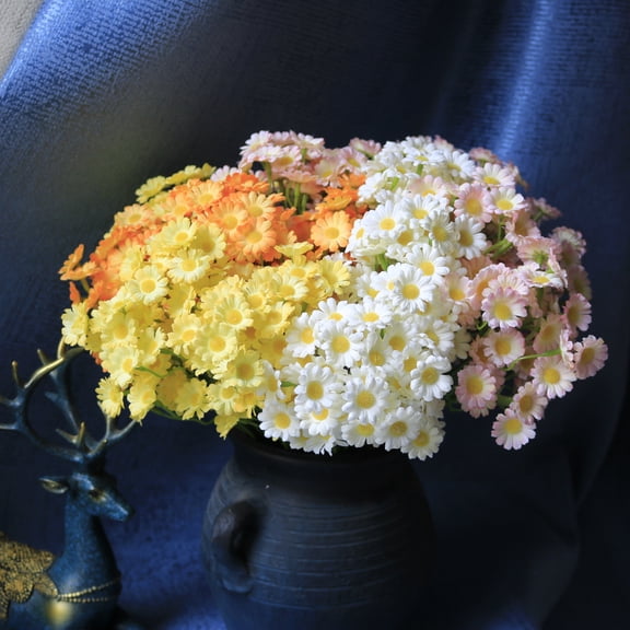 mdesiwst Artificial Flower Bouquet with Flexible Stems Lifelike Silk Faux Blooms for Forest-Themed Home Decor Maintenance-Free Wedding Centerpieces Photography Props