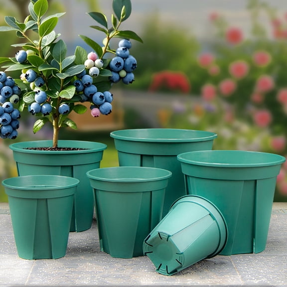 mdesiwst Breathable Control Flower Pot with Air Pruning Design Resin Planter for Blueberries Strawberries Roses Drainage Holes Thickened Beginner Plant Pot for Garden Patio Balcony