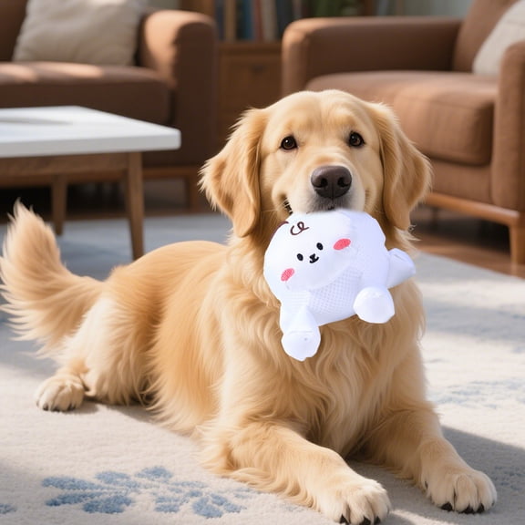 mdesiwst Cartoon Animal Dog Chew Toy Sheep Cow Fox Hippo Food Hiding Interactive Toy Small Medium Large Breed Dogs Teething Cleaning Enrichment Toy