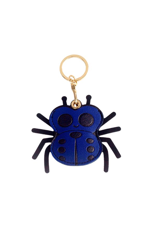 Cartoon Spider Leather Keychain Pendant Creative Spider-Shaped Card Holder Access Card Protective Cover Cute Key And Bag Decoration for Bags Backpacks