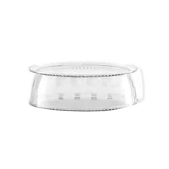 mdesiwst Clear Plastic Food Cover with Handle Universal Dome Lid for Pots Pans Dishes Dustproof Stackable Multi-Purpose Kitchen Accessory for Home Buffet
