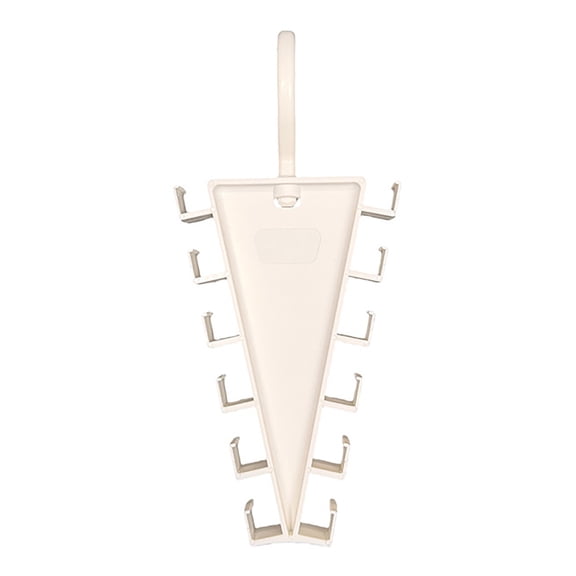 mdesiwst Coat Hanger 360° Rotatable V Shaped Structure Rack with 12-Hook Large Capacity Space-Saving Vertical Hook for Clothes Scarves Belts
