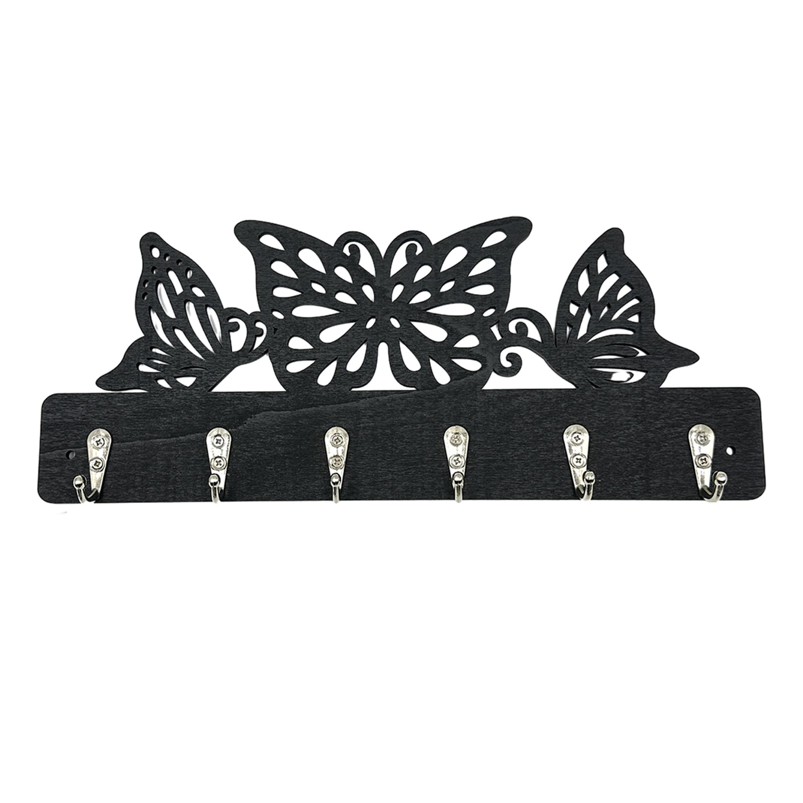 mdesiwst Coat Hook with 6 Metal Hooks Wall Mounting Nail-Free Hooks ...