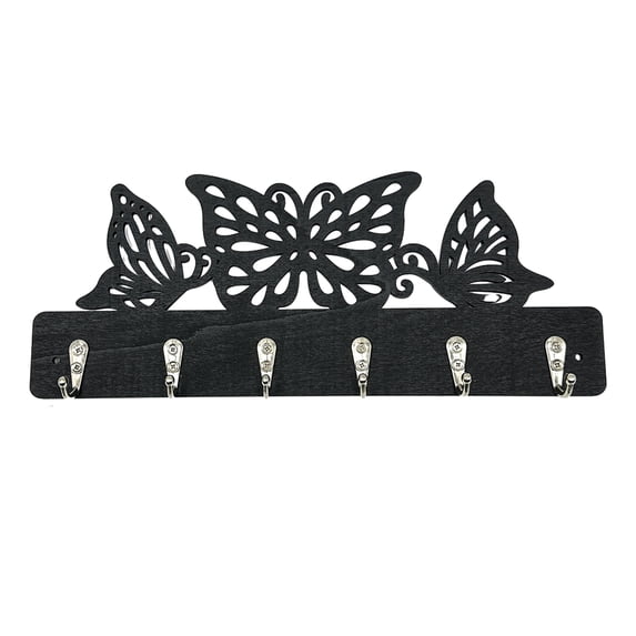 mdesiwst Coat Hook with 6 Metal Hooks Wall Mounting Nail-Free Hooks ...