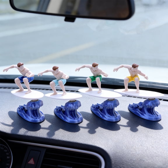 mdesiwst Dashboard Drift Ornament Motion Activated Surfing Muscle Man Car Ornament Fun Dashboard Decoration Auto Interior Accessory Gift for Drivers