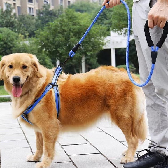 mdesiwst Dog Leash Heavy Duty Nylon Rope Leash 5Ft 6.5Ft 10Ft Leash with Padded Handle for Small Medium Large Dogs Training Outdoor