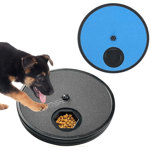 mdesiwst Dog Slow Feeder Nail File Fun Interactive Pet Feeder with Rotatable Cover Treat Dispenser Toy for Cats Dogs Nail Grooming Extends Eating Time