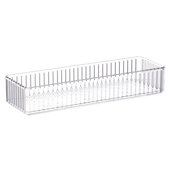 mdesiwst Drawer Divider Storage Box Clear Bathroom And Vanity Drawer Organizer Tray Drawer Storage Bin for Makeup Brushes Lipstick Cosmetics Kitchen Utensils Office