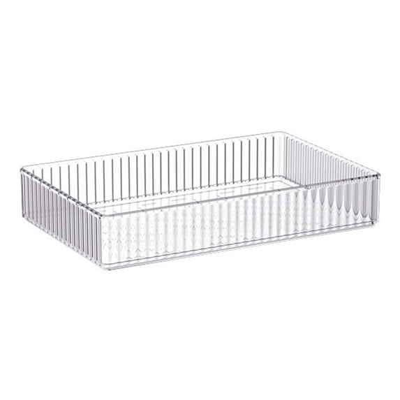 mdesiwst Drawer Divider Storage Box Clear Bathroom And Vanity Drawer Organizer Tray Drawer Storage Bin for Makeup Brushes Lipstick Cosmetics Kitchen Utensils Office
