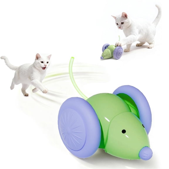 mdesiwst Electric Mouse Cat Toy Motion Activated Automatic Moving Mouse Interactive USB Rechargeable Mouse Toy for Cat Hunting Instinct Anxiety Relief