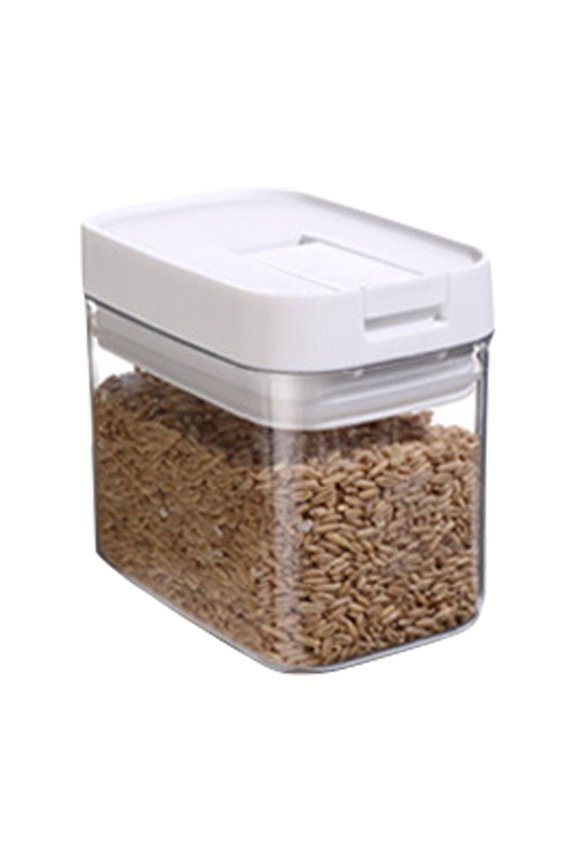 Food Sealed Jar Easy One-Handed Opening Airtight Container with Click Seal Plastic Storage Jar for Nuts Coffee Flour