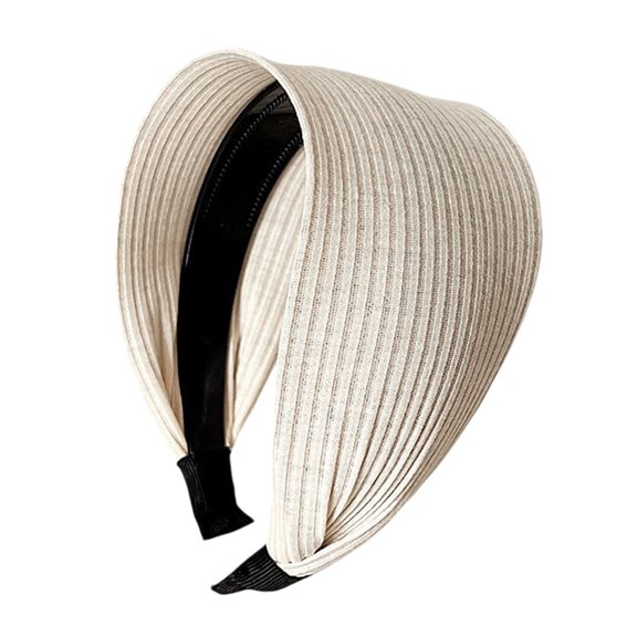 mdesiwst Hair Hoop High Elastic Sponge Inner Soft Fabric No Pressure Ultra Wide Thickened Headband Skull Lifting Hair Accessory