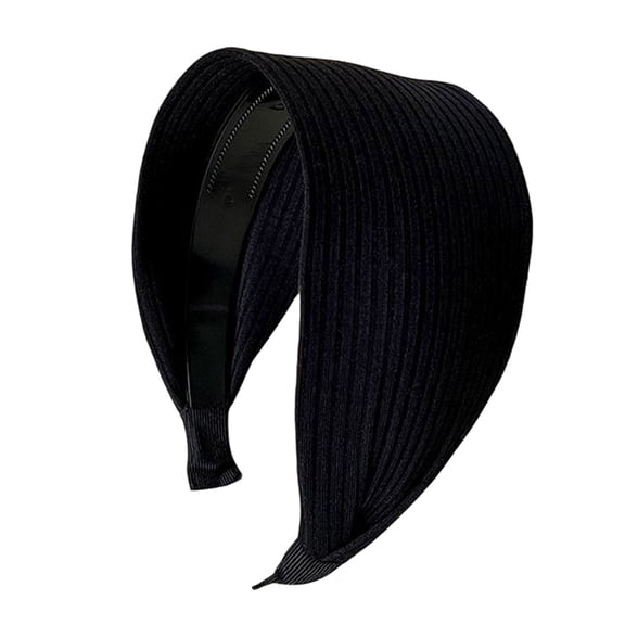 mdesiwst Hair Hoop High Elastic Sponge Inner Soft Fabric No Pressure Ultra Wide Thickened Headband Skull Lifting Hair Accessory